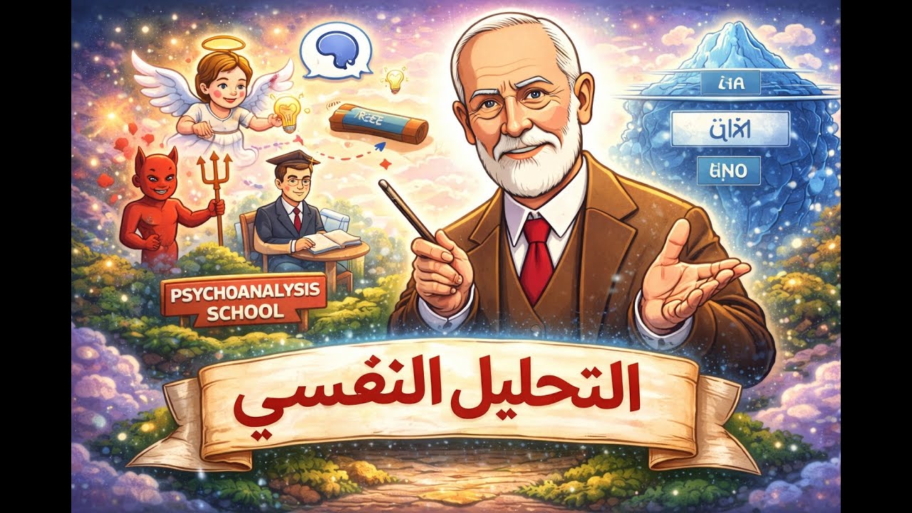مدخل إلى علم النفس | مدرسة التحليل النفسي عند فرويد بطريقة مبسطة وممتعة
