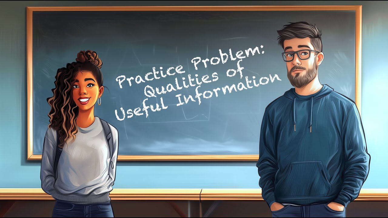 Practice Problem CON-01: Qualities of Useful Information