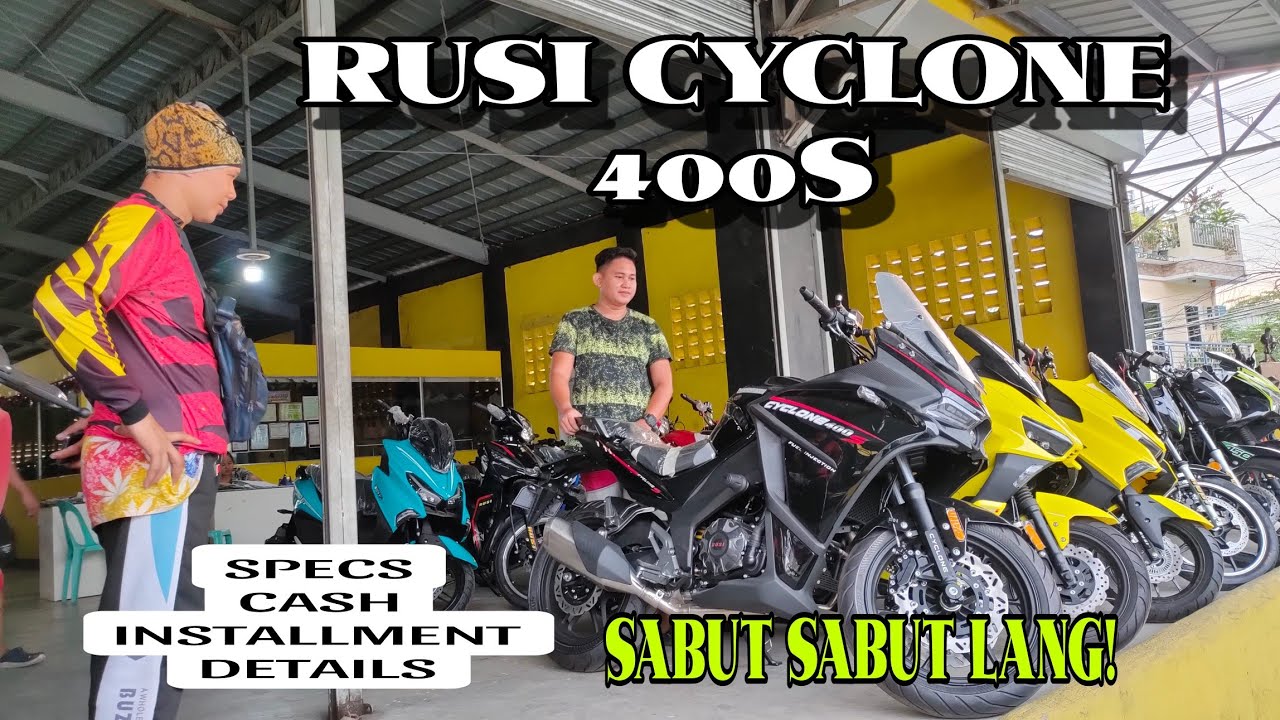 RUSI BIGBIKE / CYCLONE 400S AVAILABLE NA ,SABUT SABUT LANG! LIFETIME SERVICE
