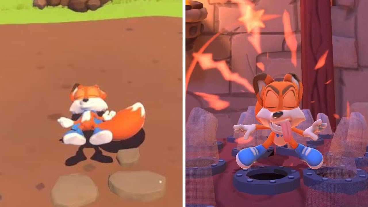 Super Lucky Tale/New Super lucky Tale - Lucky's Sane Death Animations&Other Death Animations