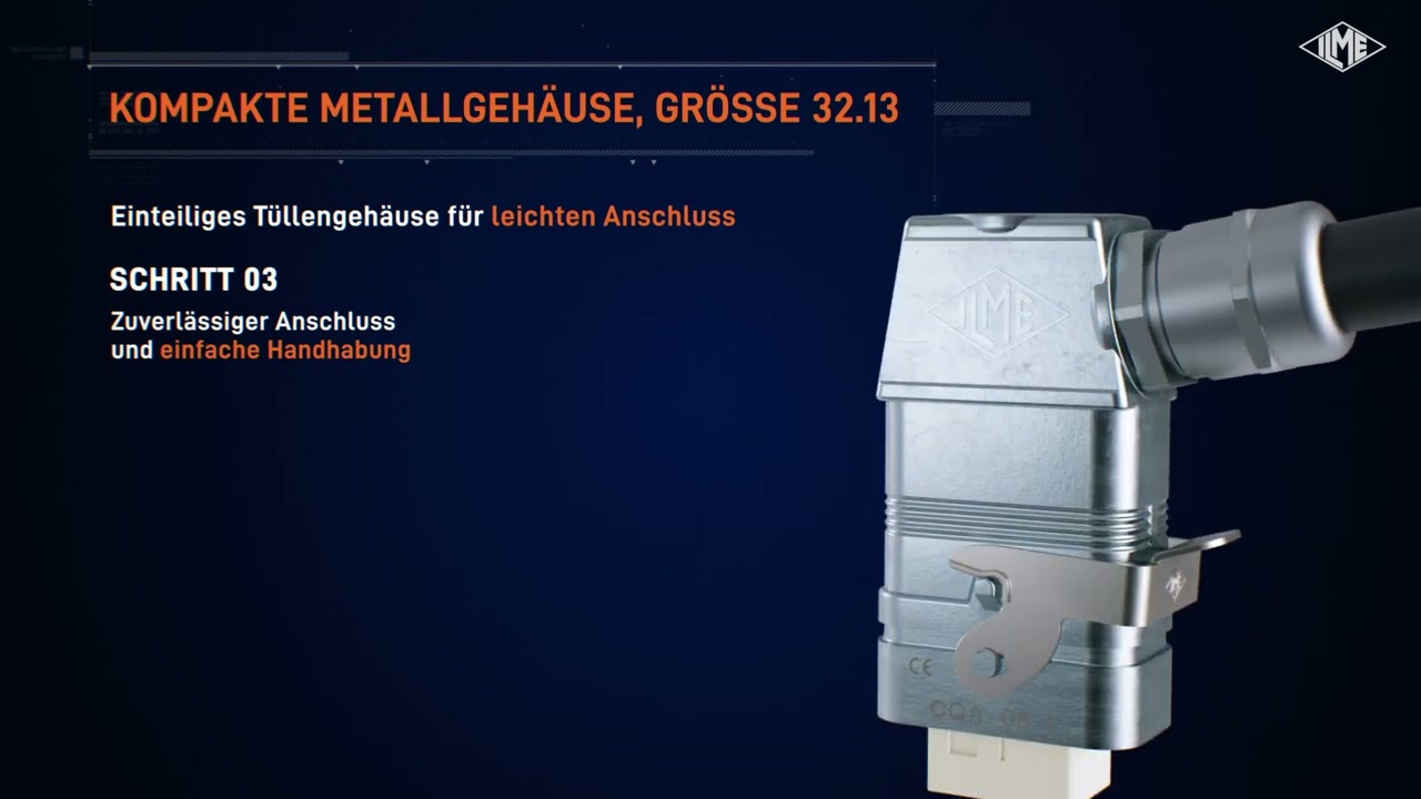 Kompakte Metallgehäuse CQA/MQA Größe 32.13