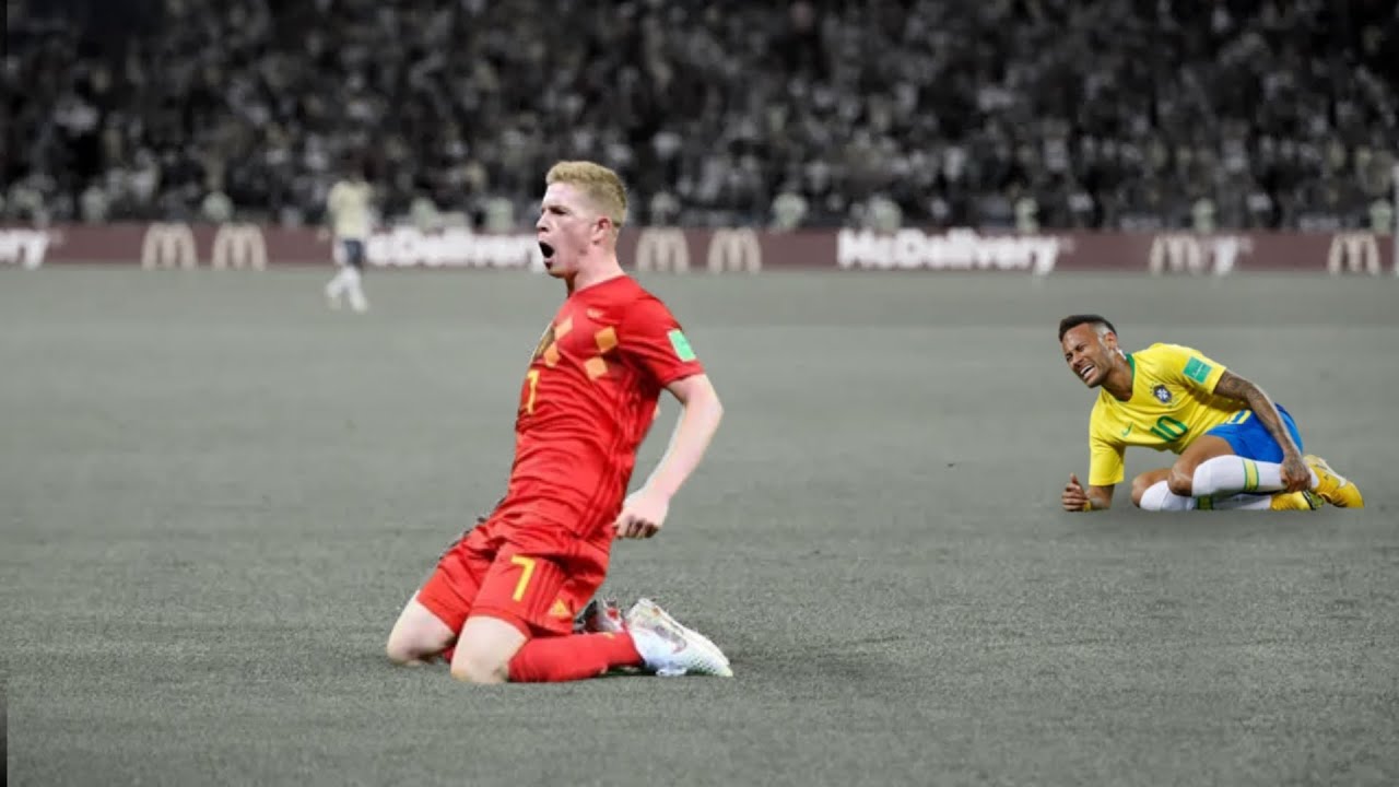 【人類の恐怖 デブライネ高速カウンター】2018W杯 ブラジル vs ベルギー