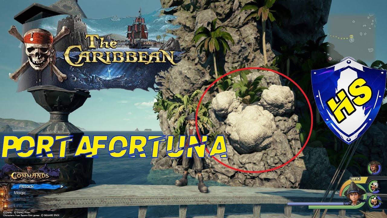 KINGDOM HEARTS 3 ITA - PORTAFORTUNA - PIRATI DEI CARAIBI