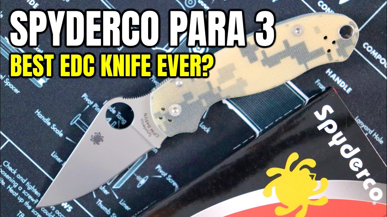 Best EDC Knife Of All Time? - Spyderco Para 3