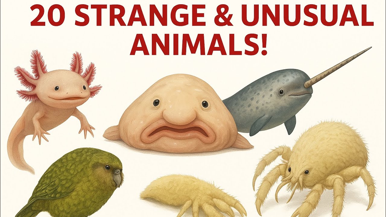 20 Strange and Unusual Animals You Won&rsquo;t Believe Are Real! 🐾 | Kids Learning Video #kidseducation