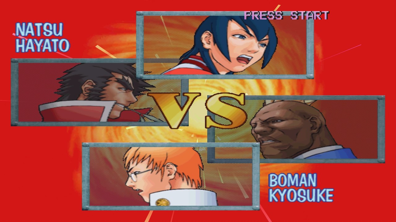 NATSU & HAYATO vs BOMAN & KYOSUKE - Rival Schools: United by Fate Arcade 1997