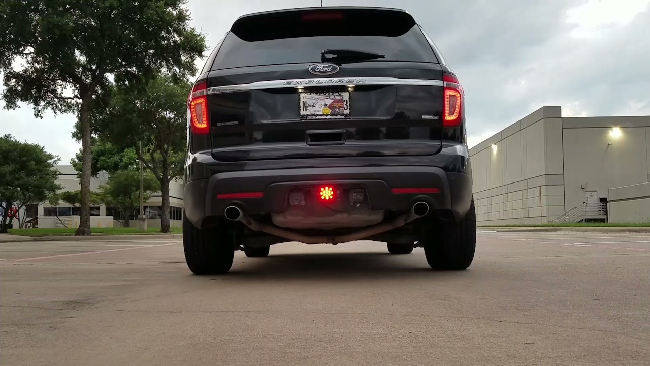 Ford Explorer straight pipes exhaust. no resonator.