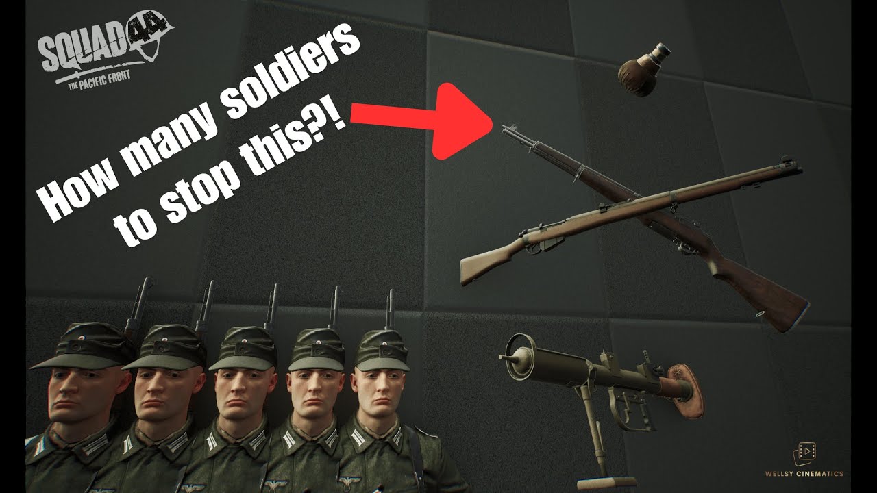 SQUAD44 - How many soldiers to stop ONE shot from these weapons!