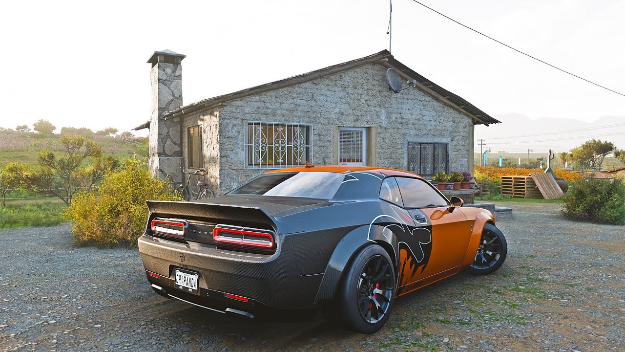 Dodge Challenger SRT Hellcat - Forza Horizon 5 | Thrustmaster TMX Gameplay