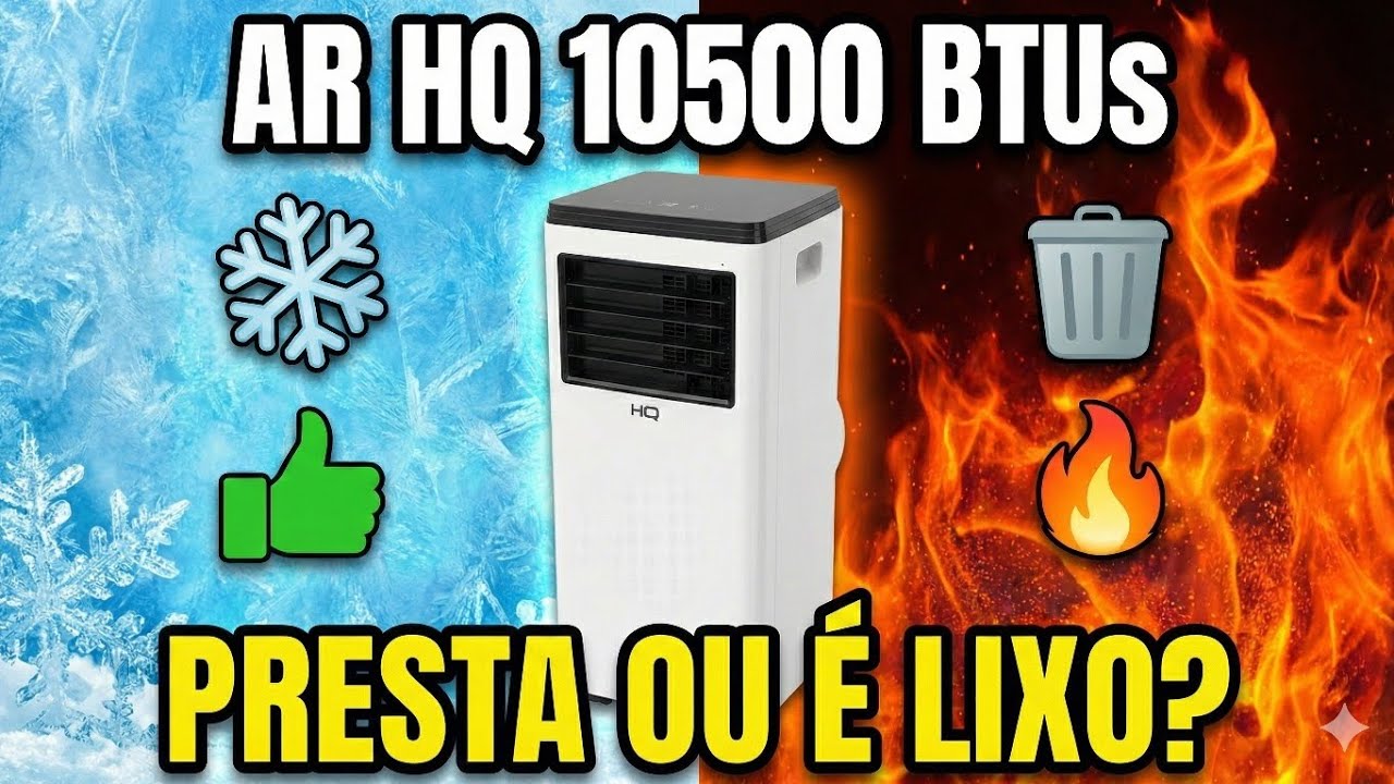 Ar Portátil HQ 10500 BTUs BELMICRO: O que NINGUÉM te contou! Gela? Não Gela? (A Verdade)