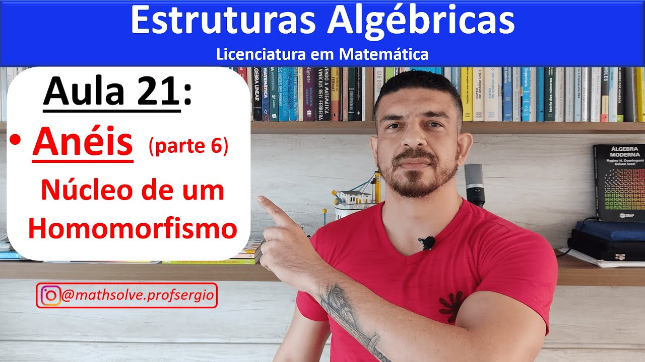 Estruturas Algébricas - Aula 21: Anéis (parte 6: Núcleo de um Homomorfismo de Anéis)