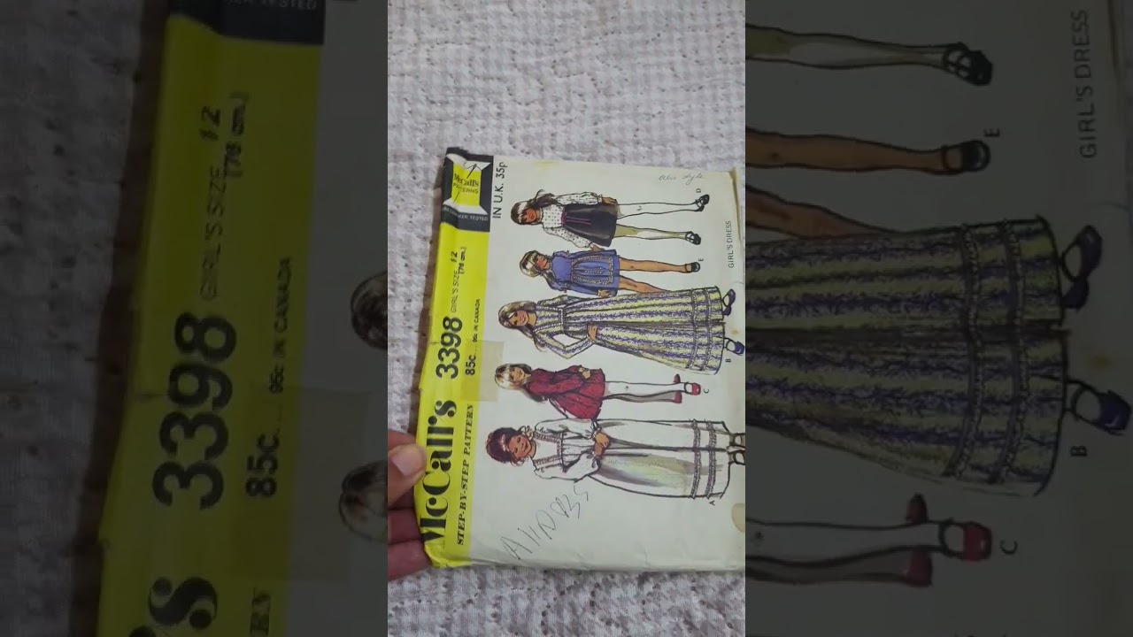 McCALL'S Sewing Paterrn 3398 #mccalls #jetina #secondhandsewingpattern