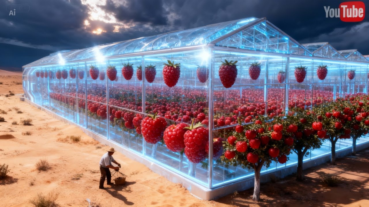 This Mega Greenhouse Grows Raspberries in the Middle of Nowhere