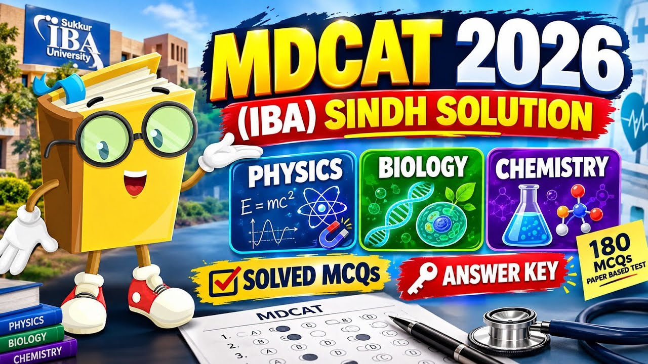 MDCAT 2026 Paper Solution | MDCAT 2026 Sindh Paper | MDCAT 2026 Paper Solution