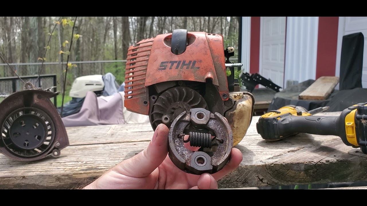 Stihl Trimmer Weedeater Clutch Repair Head Won't Turn