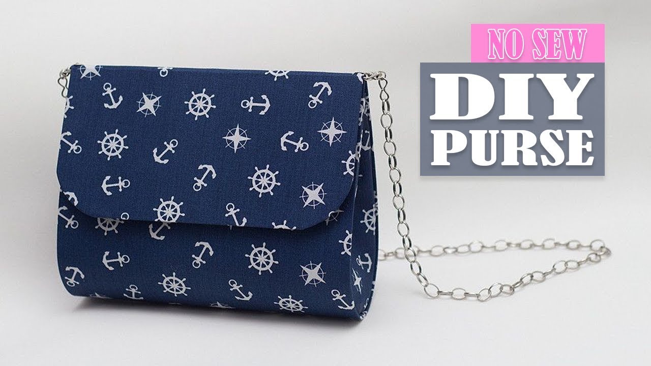 DIY PURSE BAG NO SEW TUTORIAL // Just in 20 Min Cute Woman Bag