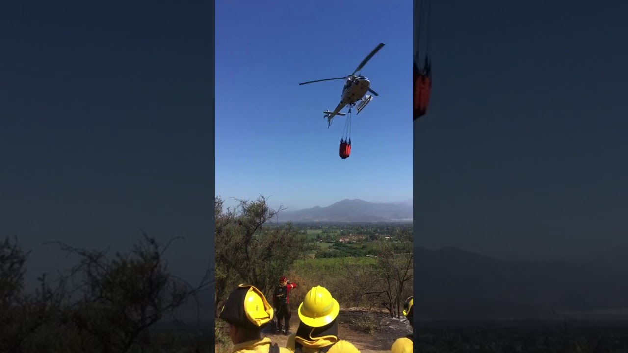 Brigada roble 3 Conaf..combatiendo en el monte!🔥🚁