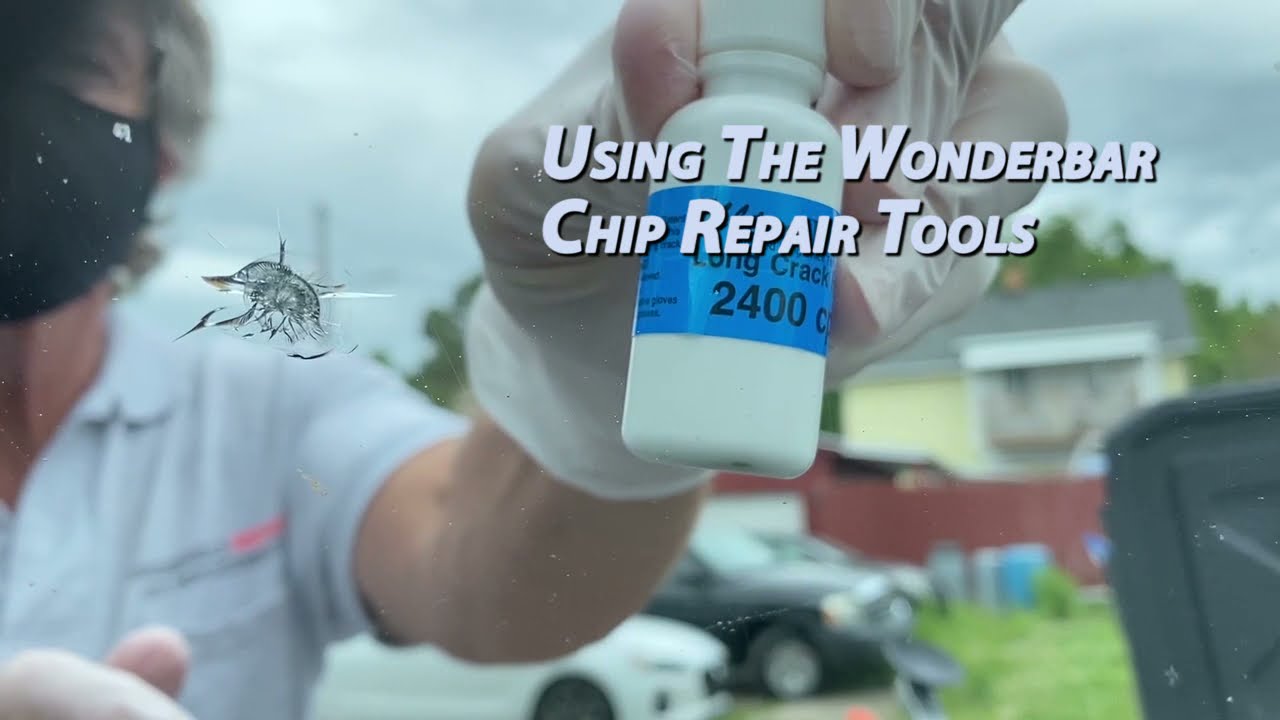 Windshield Chip Repair With Ultra Bond Wonderbar Tools