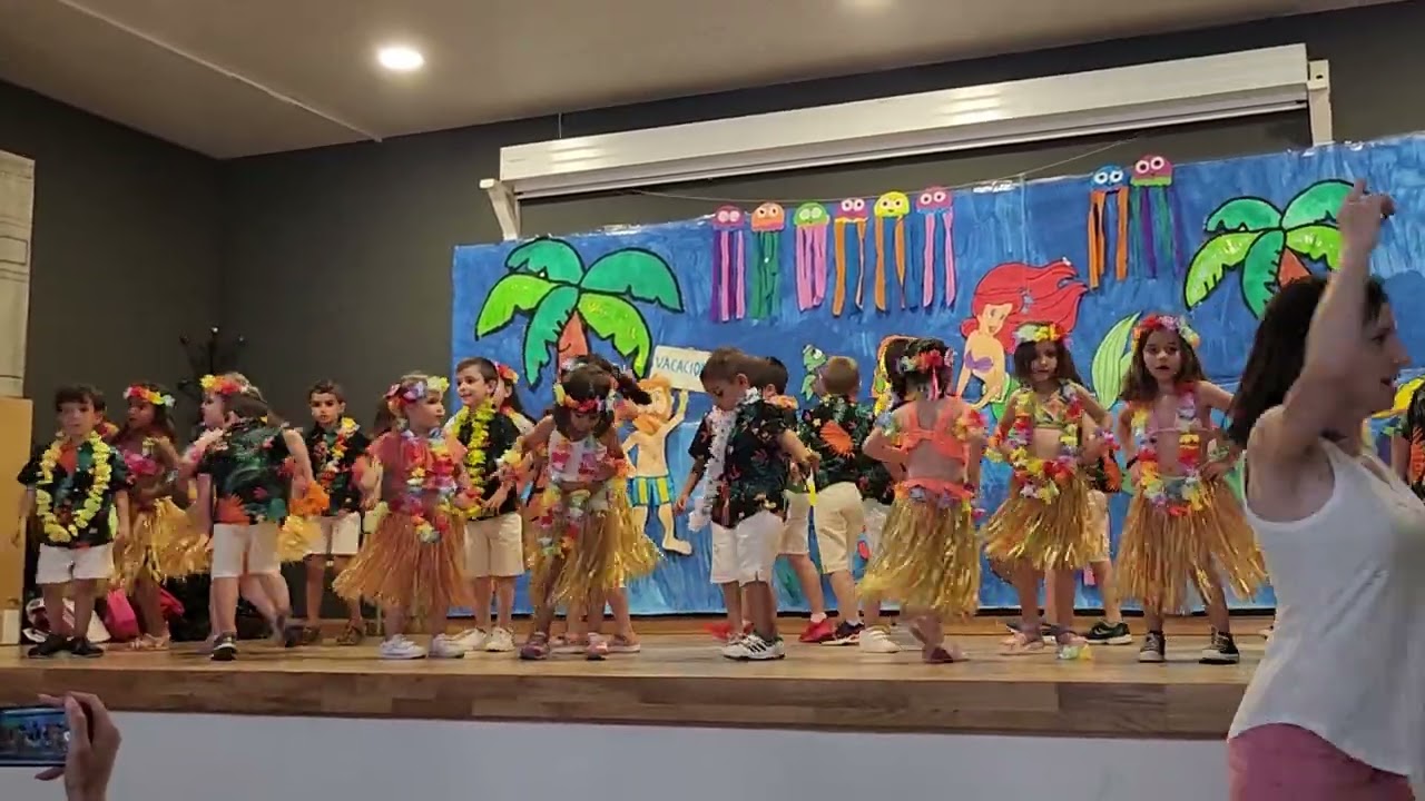 Fiesta final de curso, infantil 3,4,5 años Jayena, Danza kuduro. Curso 22/23