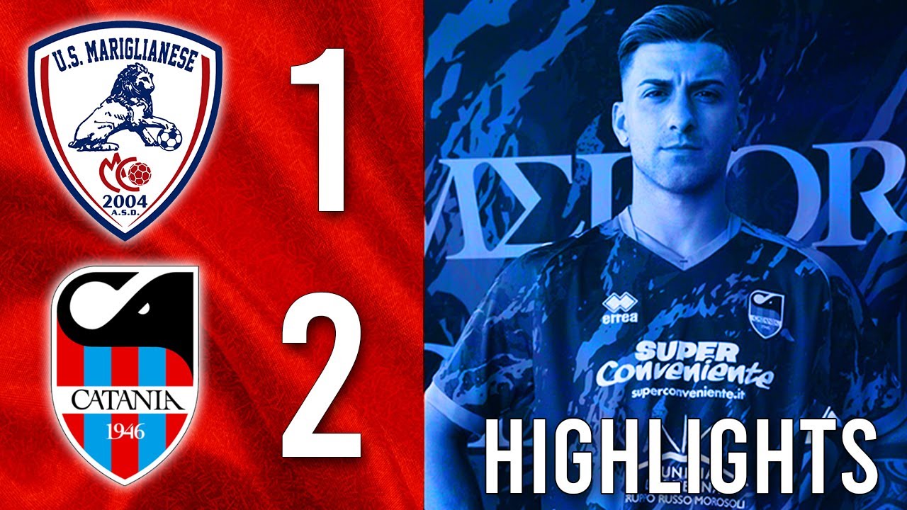 MARIGLIANESE CATANIA 1-2 HIGHLIGHTS #cataniassd #mariglianese #calciocatania #seried
