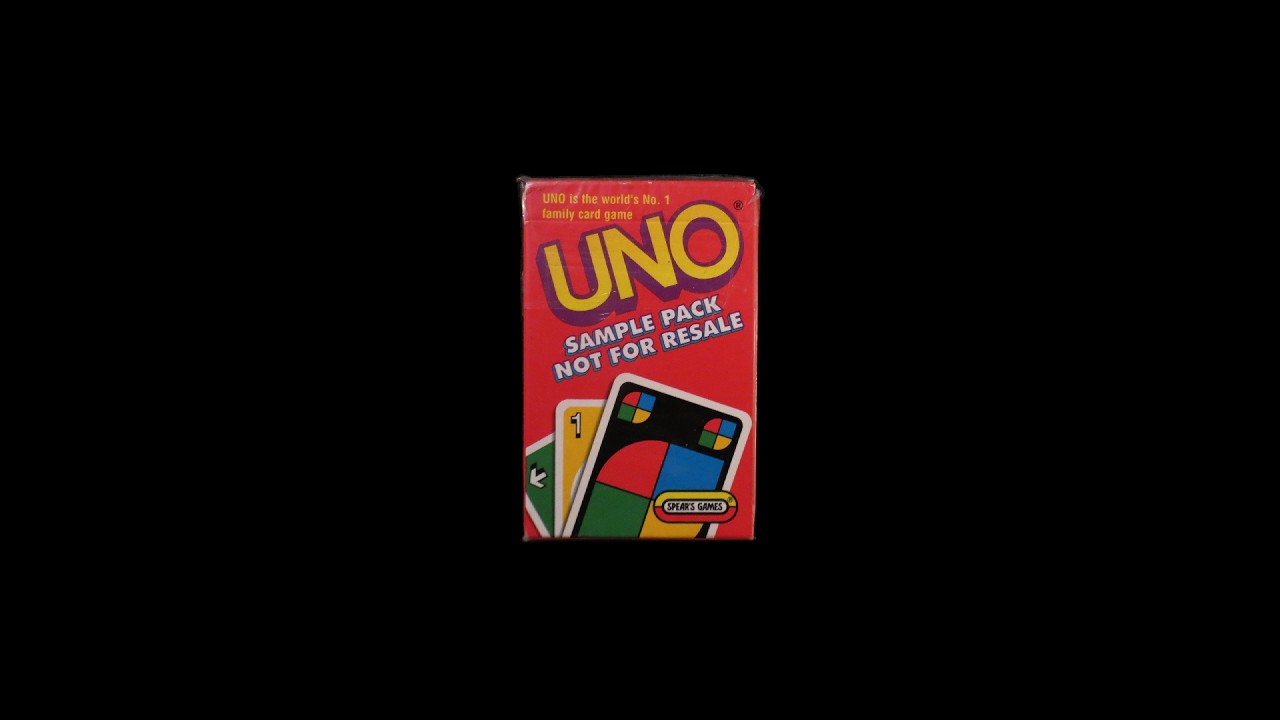 1998 British Sample pack Uno cards from Spear's Games unboxing