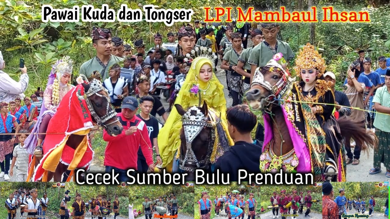 Karnaval LPI Mambaul Ihsan cecek sumber bulu prenduan ||  Kuda 🐎🐴🏇 kencak dan tongtong serek