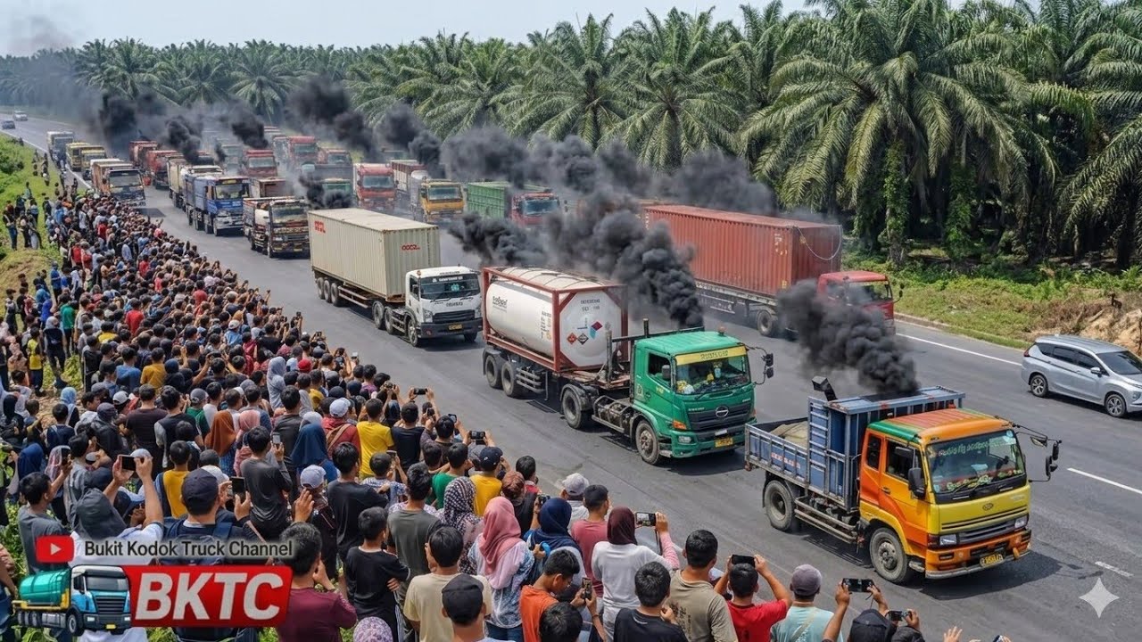 Truck Trailer Balap Melewati Tanjakan Bukit Kodok || Moment Truck.