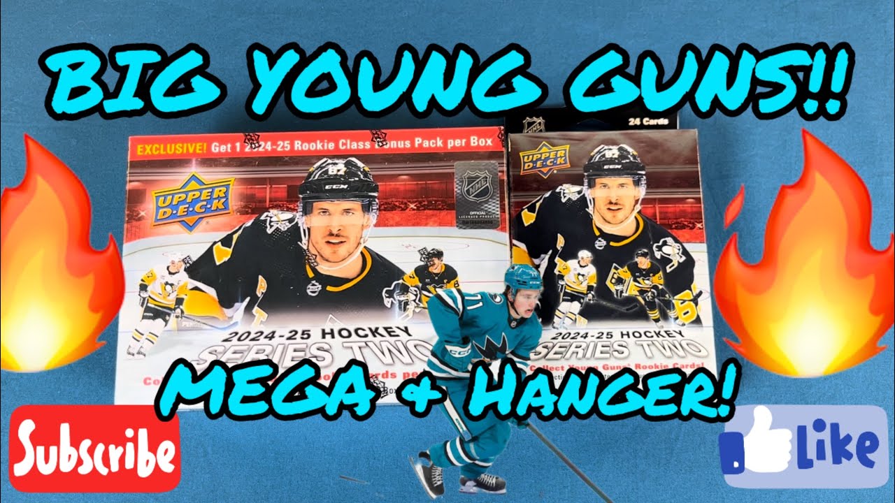 🔥 2024-25 Upper Deck Hockey MEGA AND HANGER Box! Huge Young Guns hit!! Hunting for Sports Cards!
