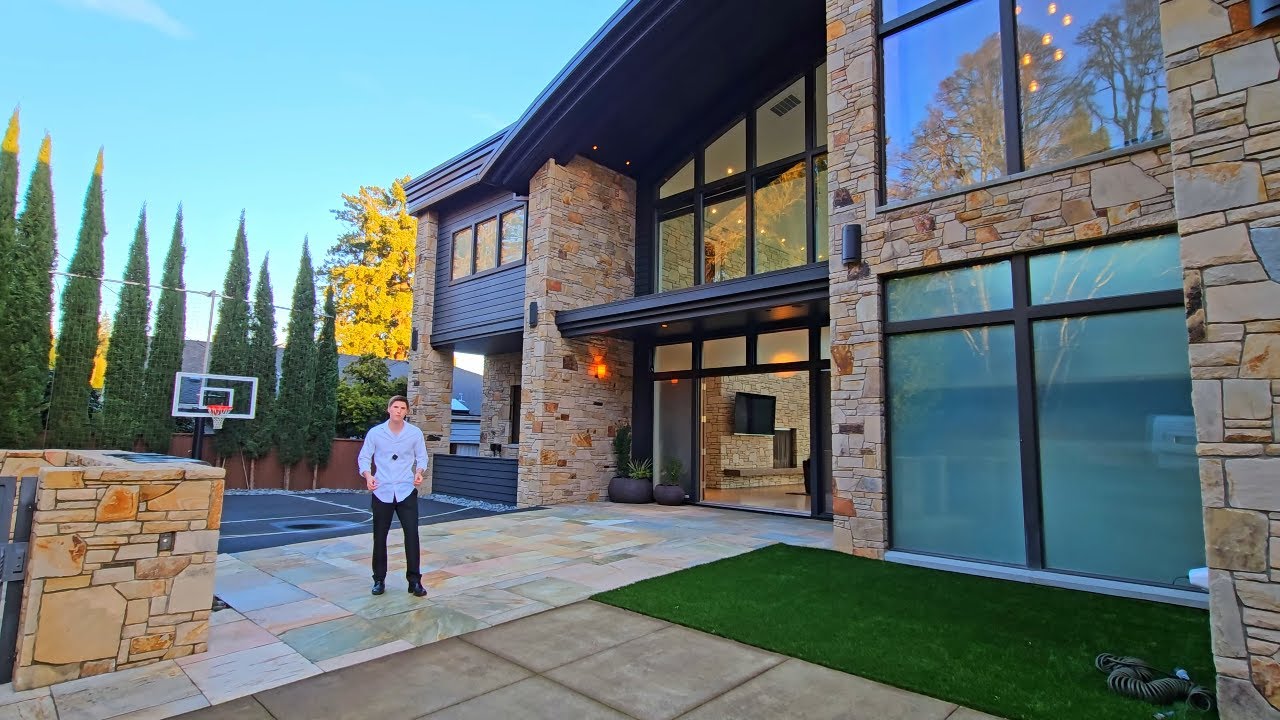Inside a $9 MILLION Dollar Mansion on a PRIVATE Lake