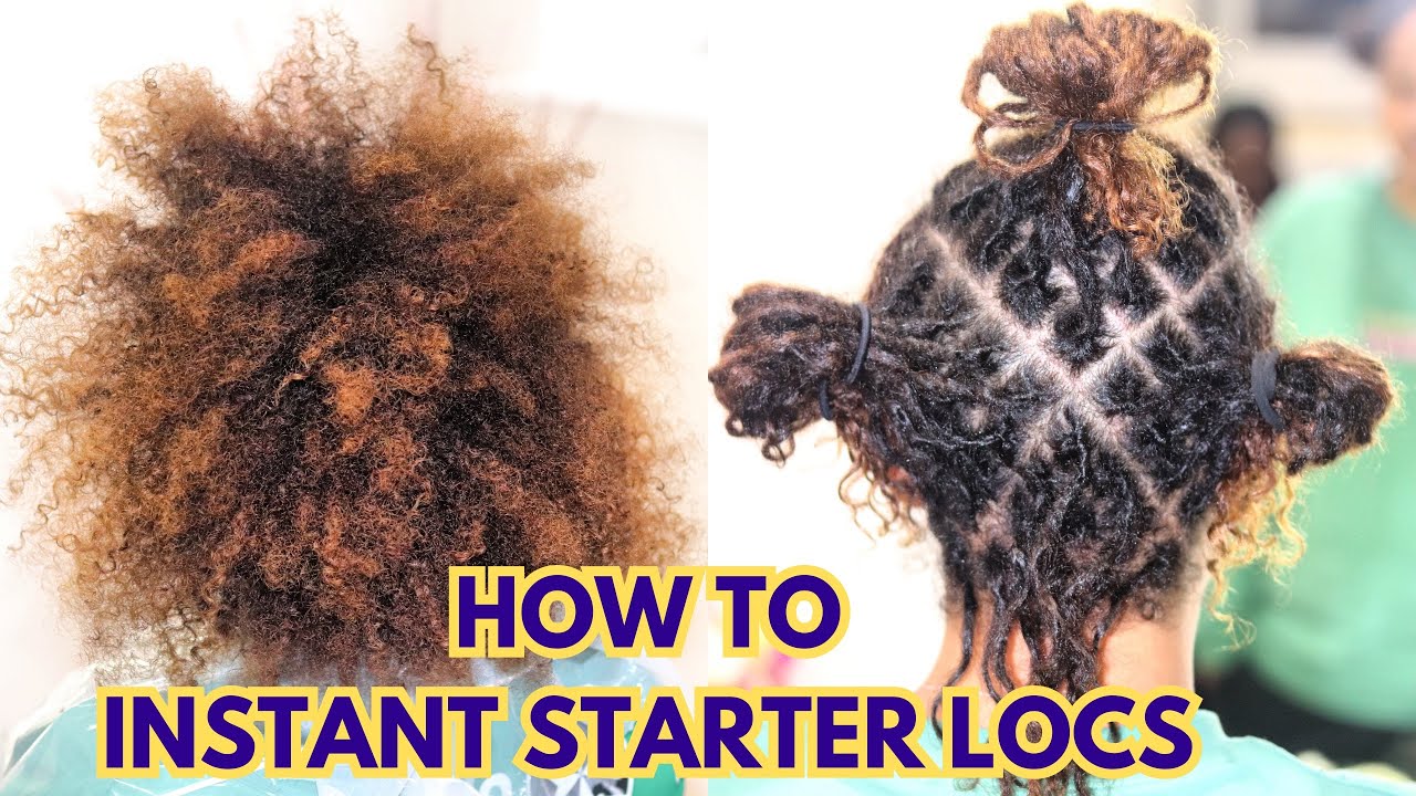 HOW TO INSTANT STARTER LOCS ON MIXED TEXTURED CURLY HAIR