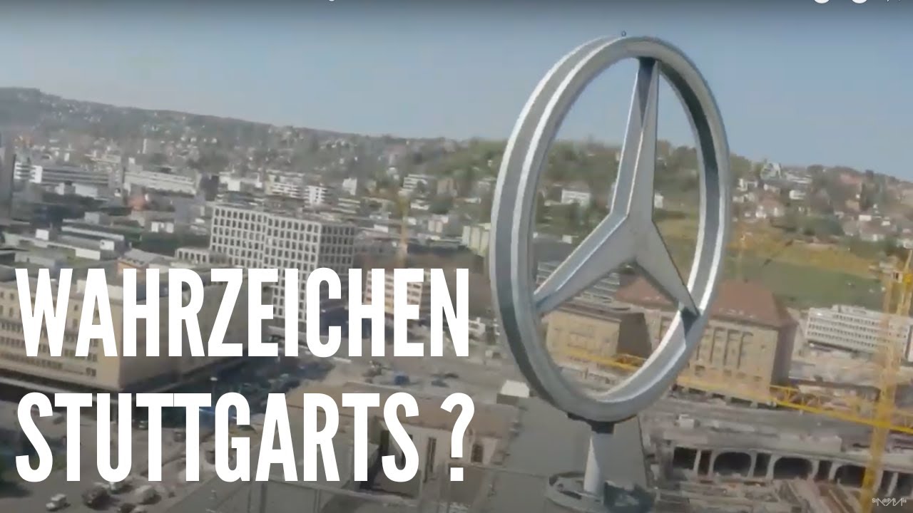 Der Mercedes-Stern als Wahrzeichen Stuttgarts - Die Zukunft des Bahnhofsturms am Bonatzbau bei S21