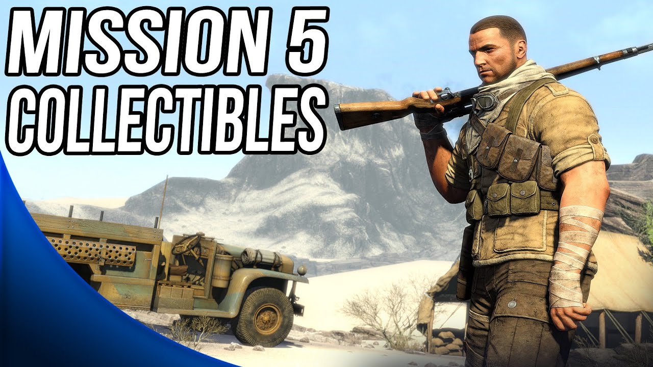 Sniper Elite 3 - Mission 5 Siwa Oasis ALL Collectibles Locations