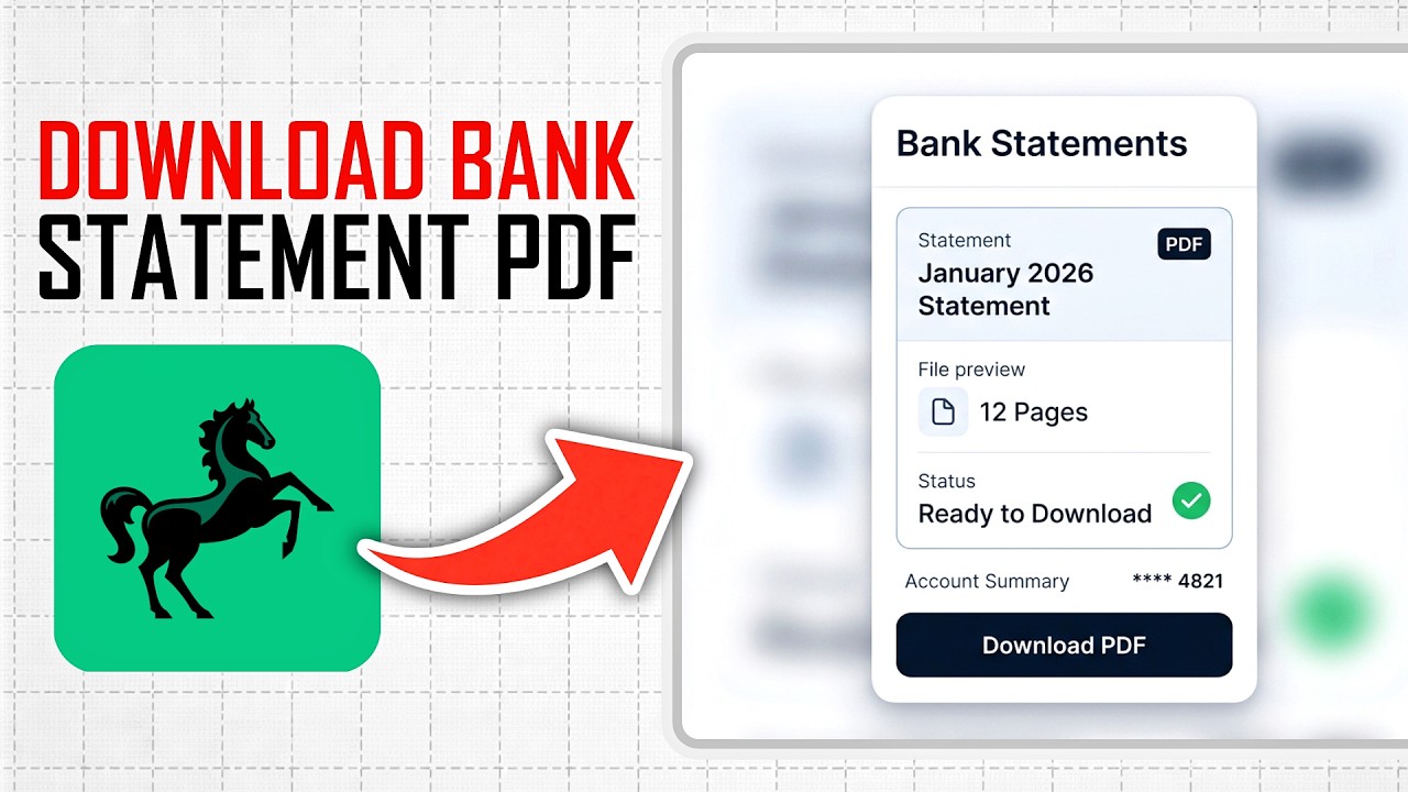How To Download Bank Statement PDF Lloyds (Full Guide)