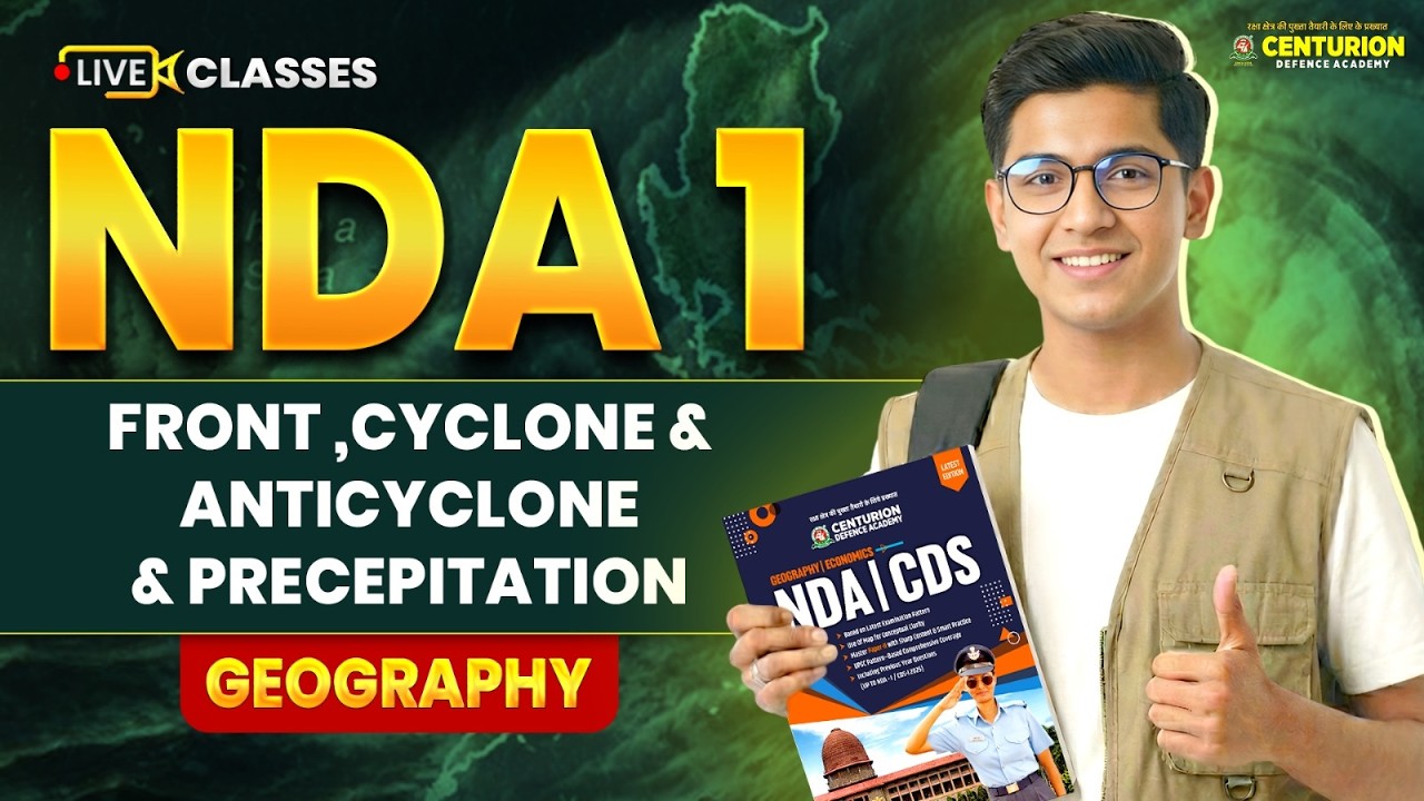 Front, Cyclone, Anticyclone & Precipitation | NDA 1 2026 Geography | Complete Concept