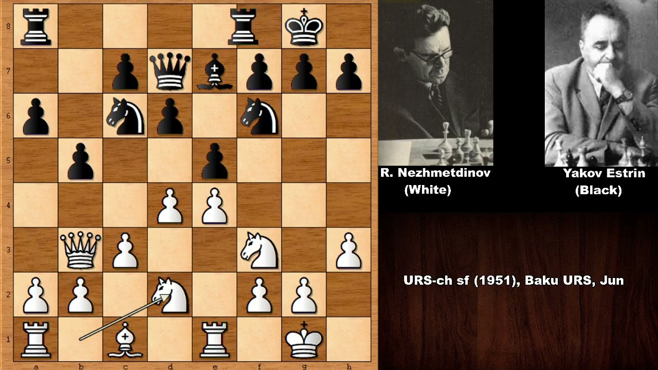 Rashid Nezhmetdinov vs Yakov Estrin (1951)