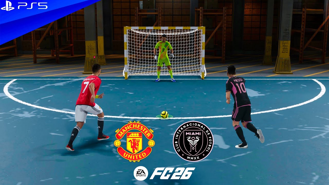 FC 26 VOLTA FOOTBALL | RONALDO MESSI NEYMAR MBAPPE HAALAND VINI JR | MAN UNITED VS INTER MIAMI - PS5