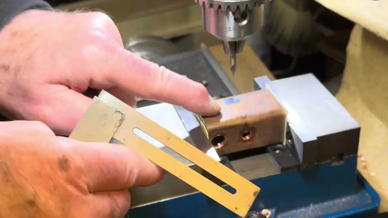 Ellie Steam Tram - Part 14 - Drilling holes in the Copper Tube. 