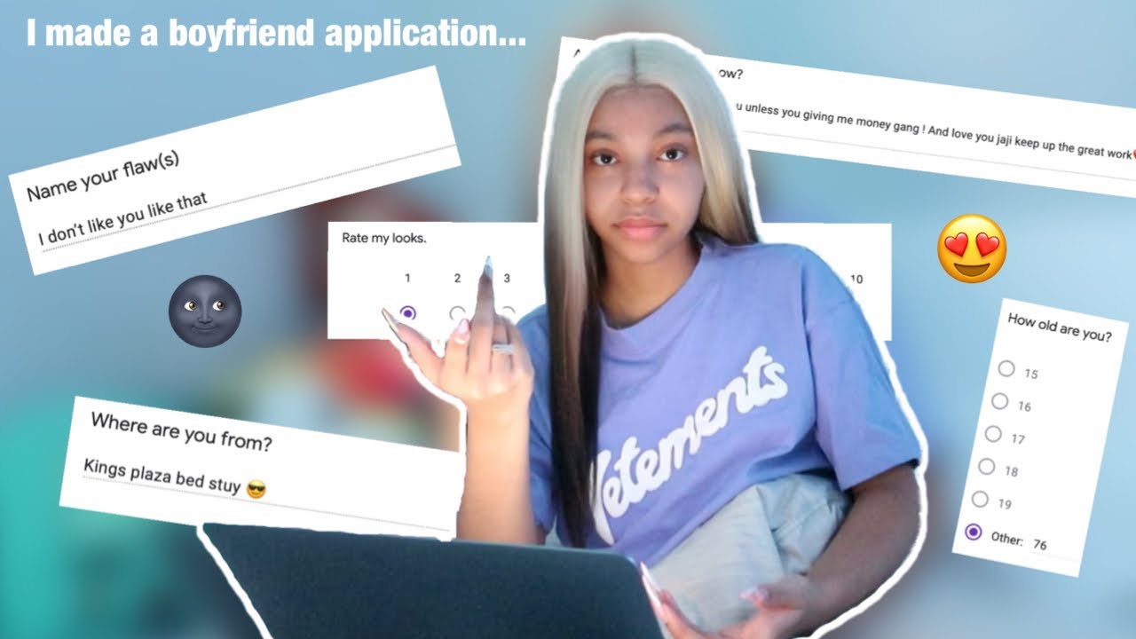 I made a boyfriend application...