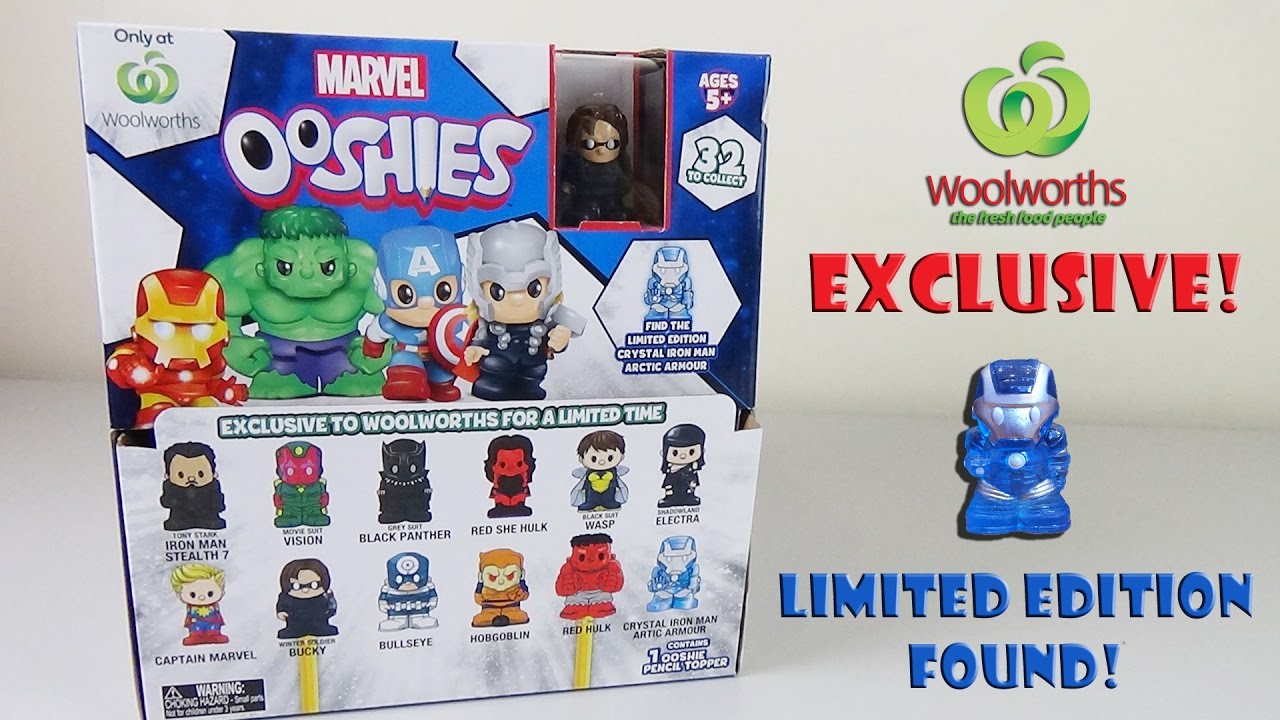 Woolworths Exclusive Marvel Ooshies Full Box Opening - Limited Edition Found! | Birdew Reviews