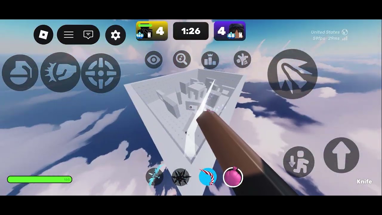 1v1ing my sister in Roblox Rivals on Mobile (Part 2) (Final Part)
