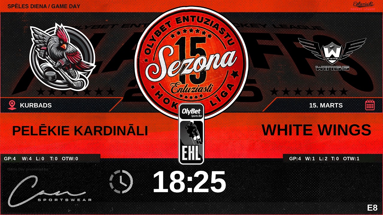 🎧🎤2026 03 15 | PELĒKIE KARDINĀLI (PLK) - WHITE WINGS (WTW) | E8