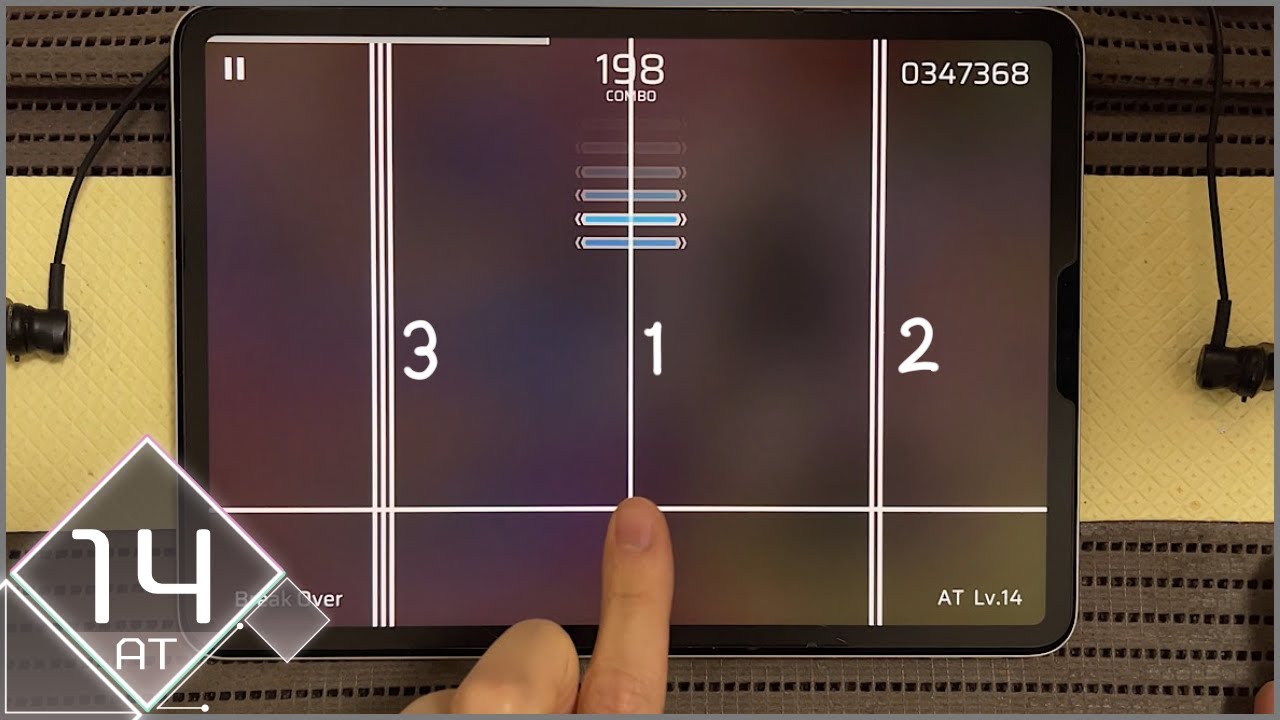 【Phigros】もう音ゲーどころではない鬼の脳トレ【Break Over[AT14]】