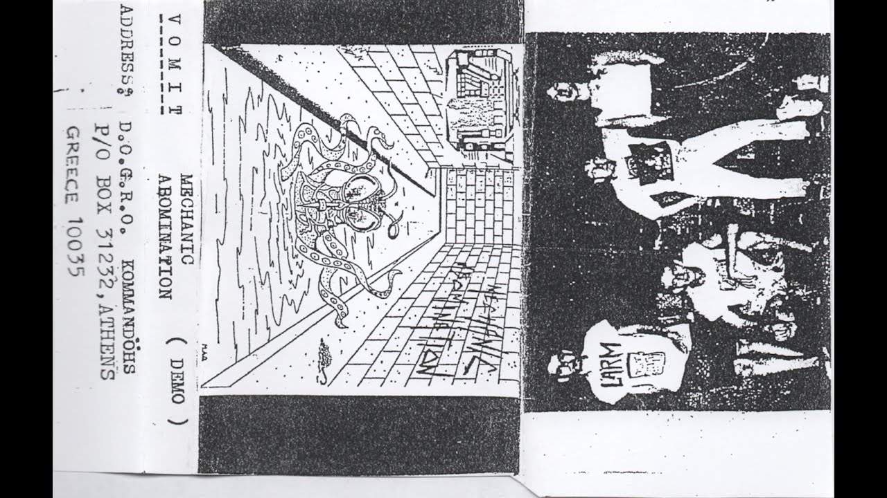 Vomit (Grc) Mechanic Abomination (Demo, 1988) VOIVOID DEATH THRASH METAL GREECE