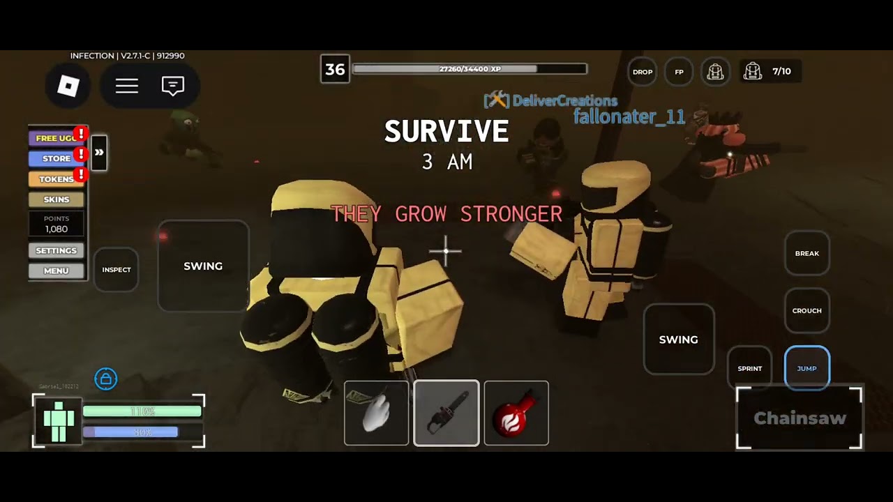 Infection mode(i win)#criminality#infection#roblox