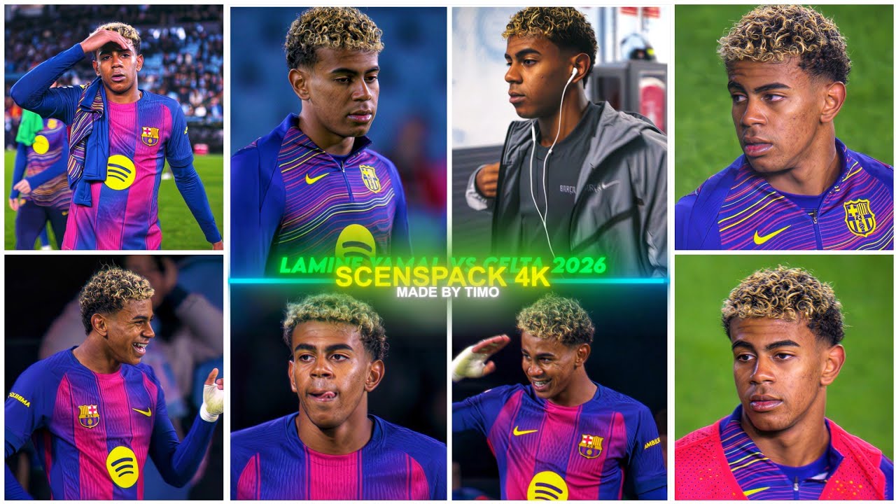Lamine Yamal Vs Celta Vigo 2026 / RARE CLIPS ● SCENEPACK 4K (With AE CC and TOPAZ)