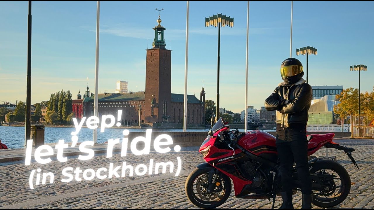 Stockholm Sunday vibes, autumn and a sport bike.