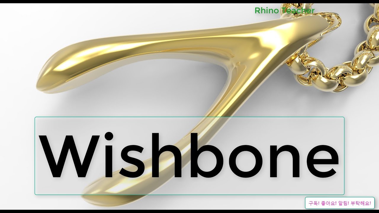 주얼리 (jewelry) 라이노3D  튜토리얼 (Rhino3D tutorial) Wishbone 위시본