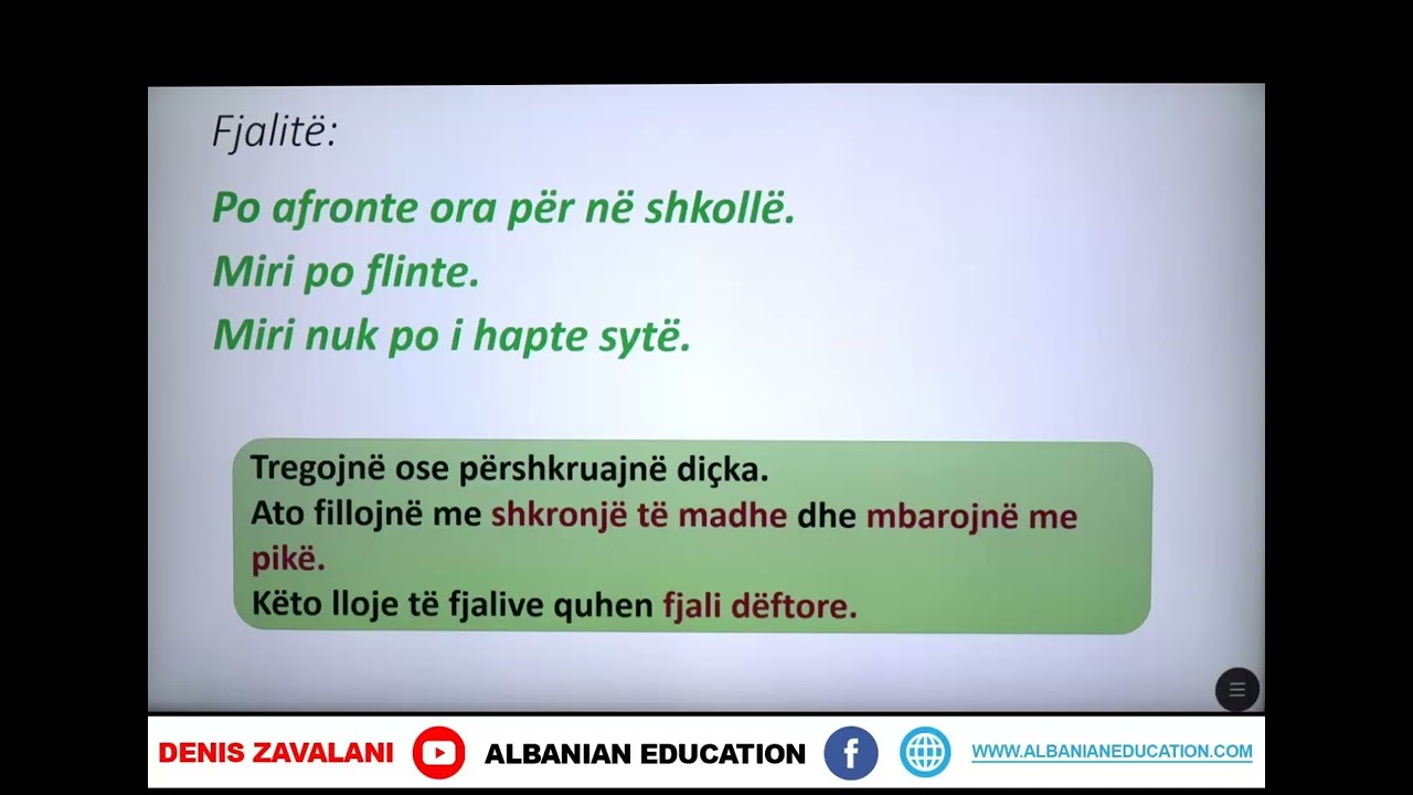 3 01 009 Java 2 Gjuhë shqipe fjalia deftore