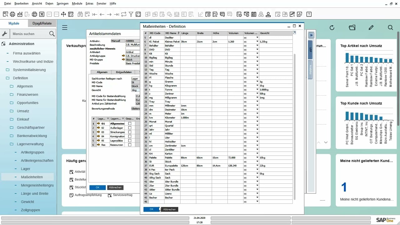 08   SAP Business One   Mengeneinheiten