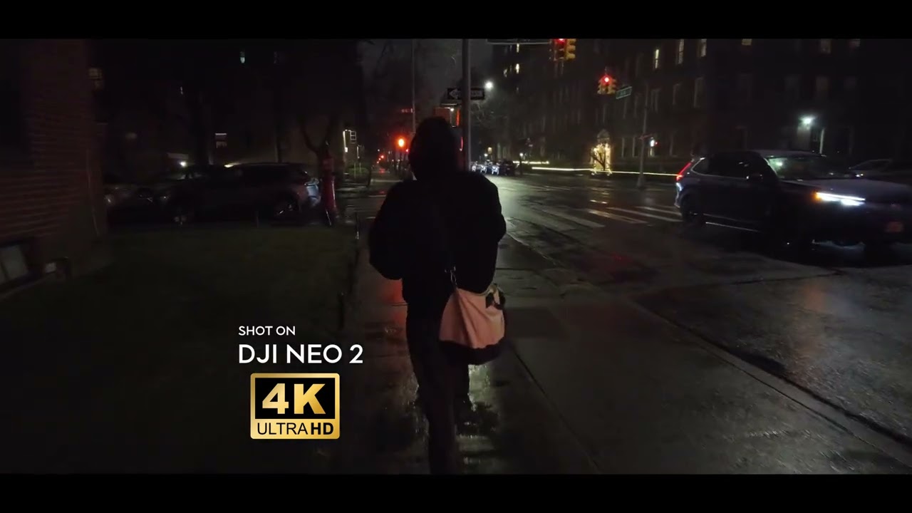 DJI NEO 2 Follow Me Mode Walking Home in NYC